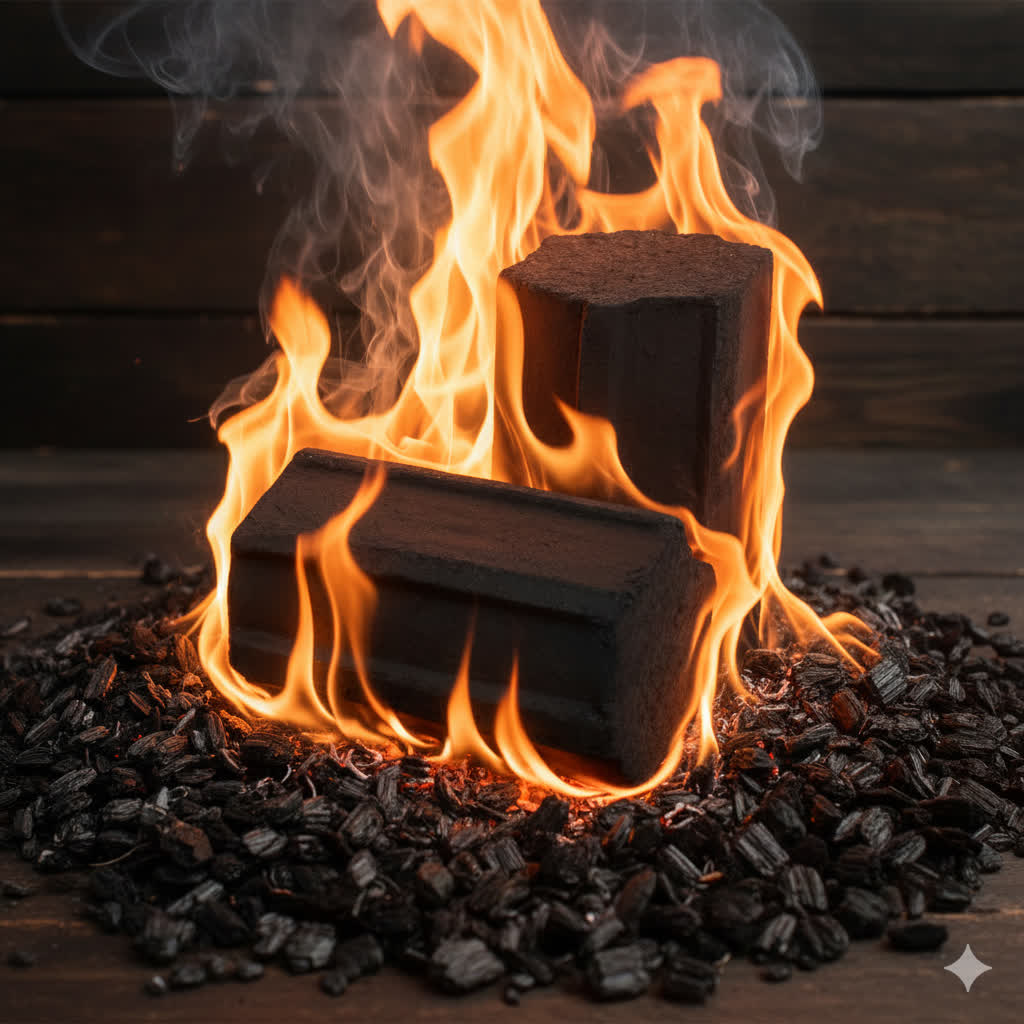 ذغال شش ضلعی ستاره